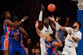 フロリダ大学でプレーするキオンテイ・ジョンソン（右から2人目、2018年12月8日撮影）。(c)Sarah Stier/Getty Images/ AFP