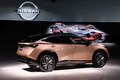 日産自動車が発表した新型電気自動車（EV）「アリア」。横浜市のニッサンパビリオンで（2020年7月14日撮影）。(c)Kazuhiro NOGI / AFP