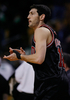 09-10NBA、ボストン・セルティックス（%%Boston Celtics%%）対シカゴ・ブルズ（%%Chicago Bulls%%）。試合はブルズが96-83でセルティックスを下し、3連勝した。写真は得点を喜ぶブルズのカーク・ハインリック（%%Kirk Hinrich%%）。（2010年1月14日撮影）(c)AFP/Getty Images/Elsa