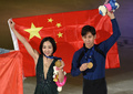 フィギュアスケート・ペアの隋文静/韓聰組（2020年2月8日撮影）。(c)Jung Yeon-je / AFP