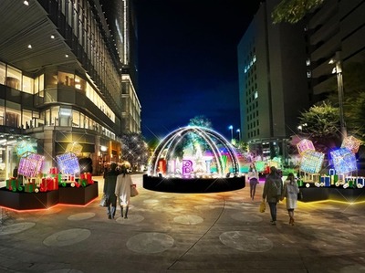 【東京ミッドタウン日比谷】スターライトオブジェとTwinklyイルミネーションがきらめく「Star of Winter Romance」開催