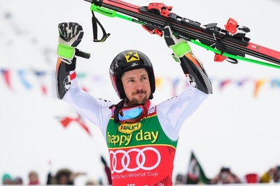 ヒルシャーが男子大回転で種目別優勝、アルペンW杯