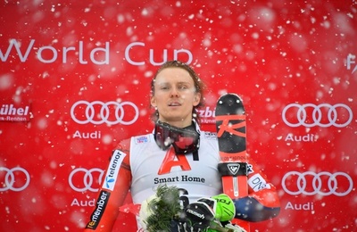 クリストファーセンがW杯通算15勝目、ヒルシャー抑え回転制す