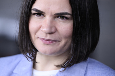 ベラルーシ参戦「まずあり得ない」 反政権チハノフスカヤ氏