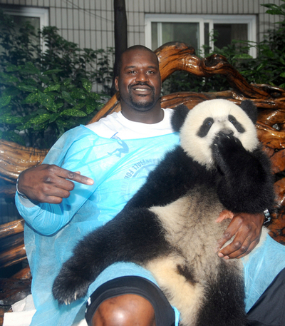 パンダも霞む存在感！シャキール・オニールが四川の被災地訪問