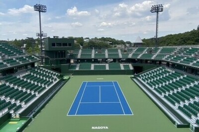東山公園テニスセンター全19面に「DecoTurf」を施工