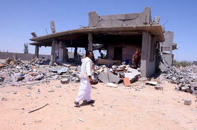 NATOの空爆で民間人85人死亡、リビア政府発表