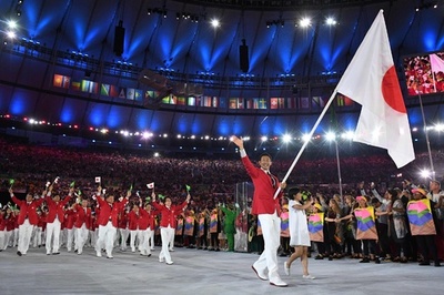 【写真特集】リオ五輪、入場する日本選手団
