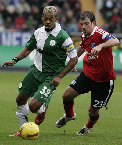 ボルフスブルクvsハンブルガーは1-1に引き分け