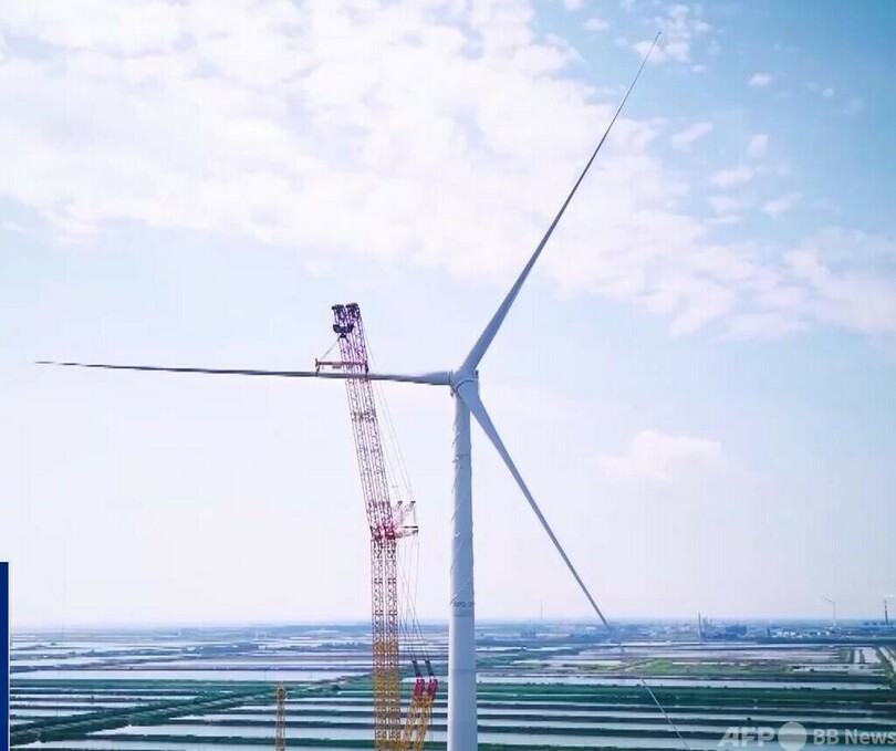 中国の26メガワット級洋上風力発電ユニットが設置完了