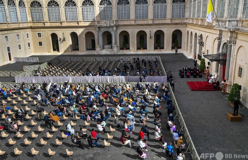 ローマ教皇、半年ぶりに対面で一般謁見 喜び語る