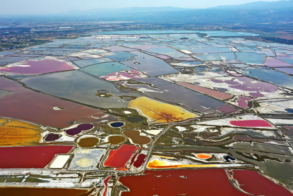 中国の死海 運城塩湖にカラフルな景色が出現 山西省運城市 写真8枚 国際ニュース Afpbb News