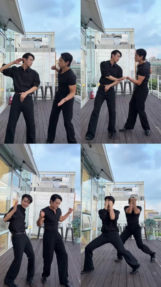 P1Harmonyインタク、RAINと「Hip Song」チャレンジ 写真枚 国際