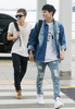 韓国・仁川国際空港（Incheon International Airport）からマレーシアへ向けて出発する、アイドルグループ「少年共和国（Boys Republic）」のメンバー（2014年8月14日撮影）。(c)STARNEWS