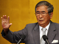 都内で「読売国際経済懇話会（YIES）」に招かれ演説する石原慎太郎（Shintaro Ishihara）東京都知事（2007年7月6日撮影）。(c)AFP/TOSHIFUMI KITAMURA