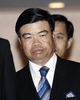 2007年9月27日、木村仁（Hitoshi Kimura）外務副大臣との面談のため外務省を訪れたSaw Hla Min駐日ミャンマー大使。(c)AFP/Yoshikazu TSUNO