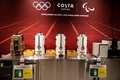 東京五輪の選手村の食堂にあるコーヒーマシン（2021年6月20日撮影）。(c)Behrouz MEHRI / AFP