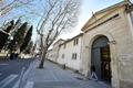 受刑者を護送中の車が襲われたフランス南部タラスコンの裁判所の入り口（2019年1月28日撮影）。(c)GERARD JULIEN / AFP