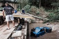 豪雨による洪水に見舞われた南アフリカのクワズールー・ナタール州の様子（2019年4月24日撮影）。(c)RAJESH JANTILAL / AFP