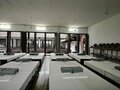 黄埔軍官学校跡紀念館に設けられた学生宿舍などの情景を再現した空間（2024年6月16日撮影）。(c)Xinhua News