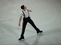 世界フィギュアスケート選手権、エキシビション。演技に臨むハビエル・フェルナンデス（2016年4月3日撮影）。(c)AFP/Timothy A. CLARY