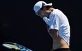 全豪オープンテニス、男子シングルス1回戦。試合に臨むダニエル太郎（2018年1月16日撮影）。(c)AFP/Paul Crock