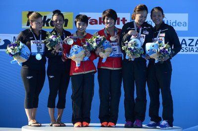 中国の陳が女子10mシンクロ飛び込み4連覇、第15回世界水泳