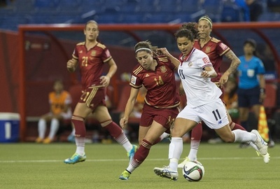 コスタリカ、格上スペインと引き分ける 女子サッカーW杯