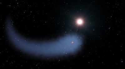 まるで巨大な彗星、系外惑星から蒸発する水素 ESA