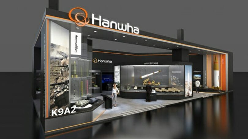 ポーランドの国際防衛産業展示会「MSPO 2026」に出展するハンファの統合ブース＝ハンファ提供 (c)KOREA WAVE