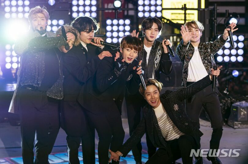 韓国のグループ「BTS（防弾少年団）」(c)NEWSIS