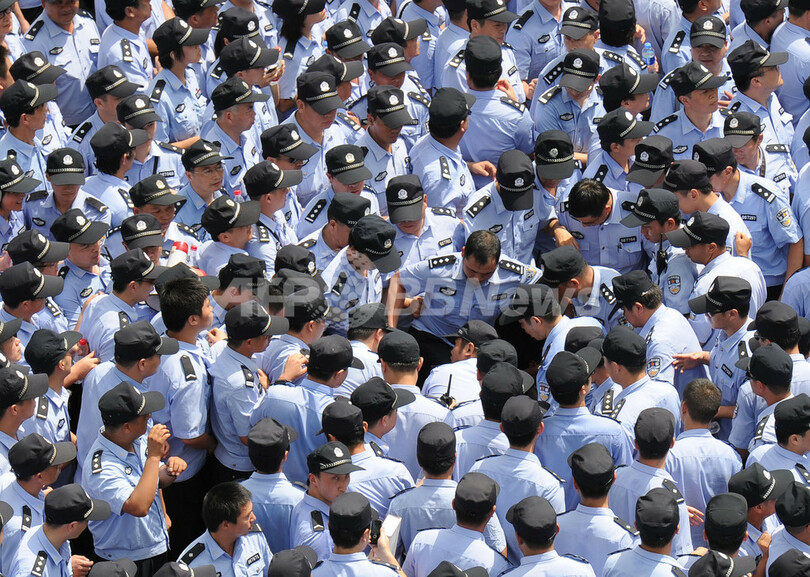 中国で王子製紙の排水計画にデモ