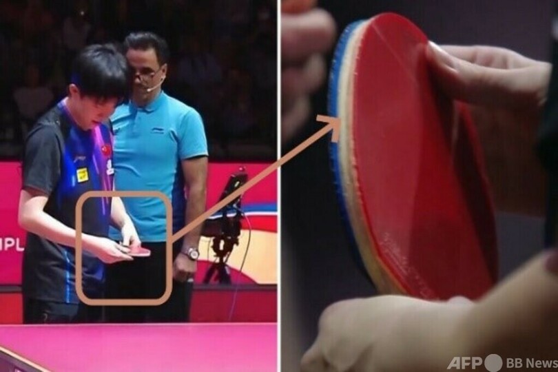 王楚欽選手のラケット 検査段階で損傷発生 国際卓球連盟が声明