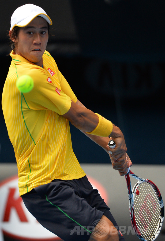 錦織、4回戦でナダルに敗れる 全豪オープン