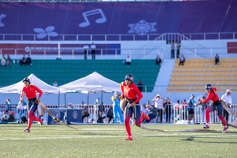 消防五輪、中国女子代表が初の金メダル