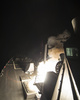 米海軍の駆逐艦ロスからシリアの空軍基地に向けて発射される巡航ミサイル「トマホーク」。米海軍提供（2017年4月7日撮影・公開）。(c)AFP/US NAVY/Mass Communication Specialist 3rd Class Robert S. Price