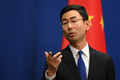 中国外務省の耿爽副報道局長（2020年3月18日撮影）。(c)GREG BAKER / AFP