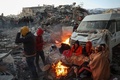 トルコ南部カフラマンマラシュ県の地震被災地（2023年2月8日撮影）。(c)Adem ALTAN / AFP