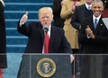 就任宣誓するドナルド・トランプ米大統領（2017年1月20日撮影、資料写真）。(c)Mandel NGAN / AFP
