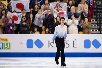 羽生、タイトル奪還に向け会心の演技で首位発進！世界フィギュア