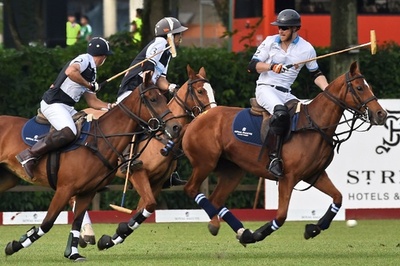 英ヘンリー王子、ポロの慈善試合に出場 シンガポール