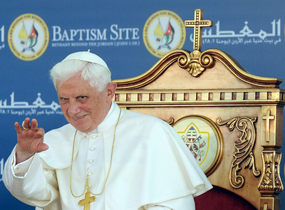 ローマ法王、キリスト洗礼の地 ヨルダン川東岸を訪問