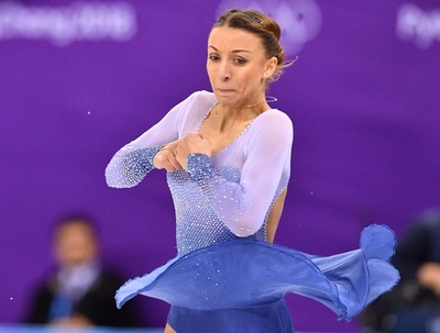 フィギュア女子SPで14位のショット、平昌五輪