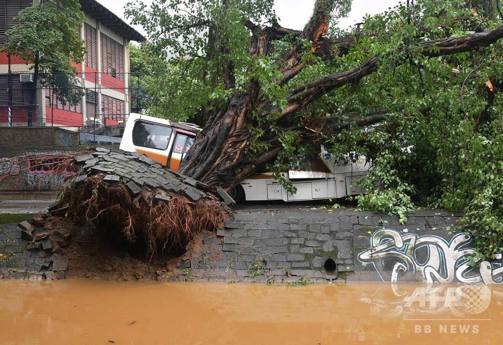 リオデジャネイロで豪雨災害、10人死亡 写真15枚 国際ニュース：AFPBB News