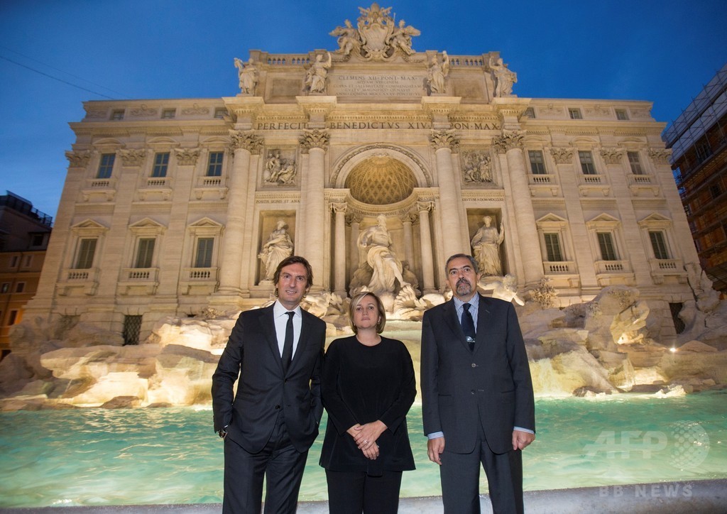 「フェンディ」修復支援プロジェクトにより、「トレビの泉」が華麗に復活