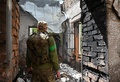 ウクライナ・ハルキウ州にある、ロシア軍の攻撃の被害を受けた博物館（2022年5月7日撮影）。(c)SERGEY BOBOK / AFP