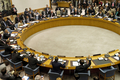 米ニューヨーク（New York）の国連（UN）本部で開かれた安全保障理事会（Security Council）。中国とロシアの代表がシリア問題についての安保理決議に拒否権を行使している（2011年10月4日撮影）。(c)AFP/UN/Eskinder Debebe