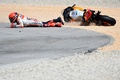 ロードレース世界選手権、第1戦ポルトガルGP、MotoGPクラス決勝。転倒したレプソル・ホンダのマルク・マルケス（2023年3月26日撮影）。(c)PATRICIA DE MELO MOREIRA/ AFP