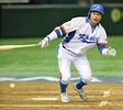 第2回ワールド・ベースボール・クラシック（%%2009 World Baseball Classic%%）強化試合、読売ジャイアンツ（%%Yomiuri Giants%%）対韓国。7回の打席で三振に倒れる韓国の李鍾旭（%%Lee Jong-Wook%%、イ・ジョンウク）。試合は3-0で韓国が敗れた。（2009年3月3日撮影）(c)AFP/TORU YAMANAKA