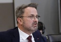 パリで開かれたウクライナ支援のための国際会議に参加したルクセンブルクのグザビエ・ベッテル首相（2022年12月13日撮影）。(c)Teresa SUAREZ / POOL / AFP
